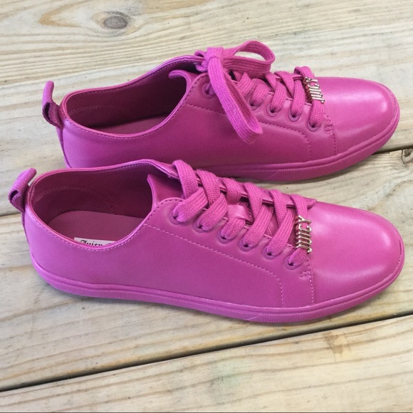 New Juicy Couture Jody Bright Pink Sneakers - Picture 5 of 5